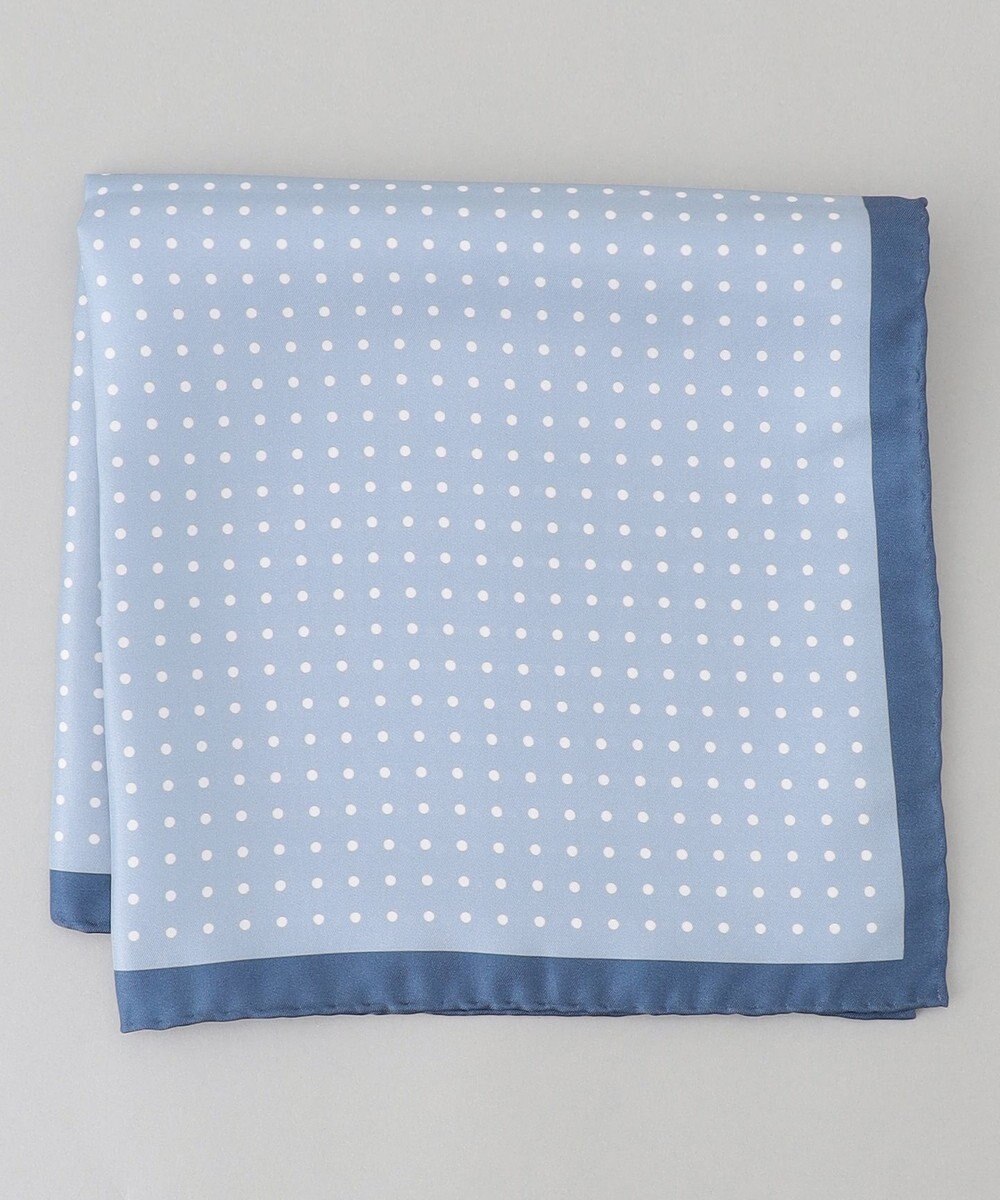 GOTAIRIKU 日本製【シルク100％】オリジナル柄チーフ_ドット柄 