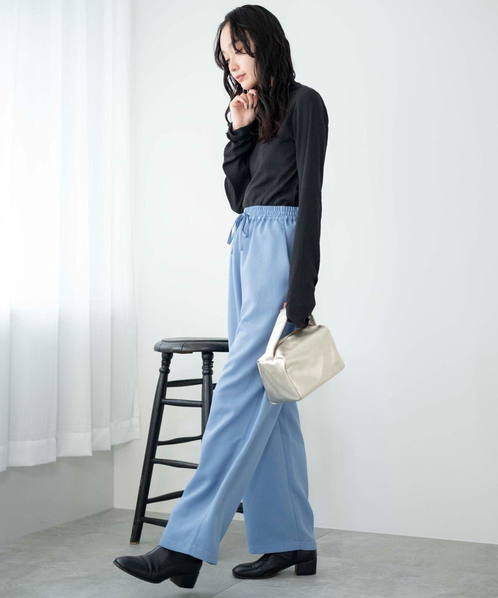 WEGO 【ウエストゴム/手洗い可】カラーイージーパンツ 