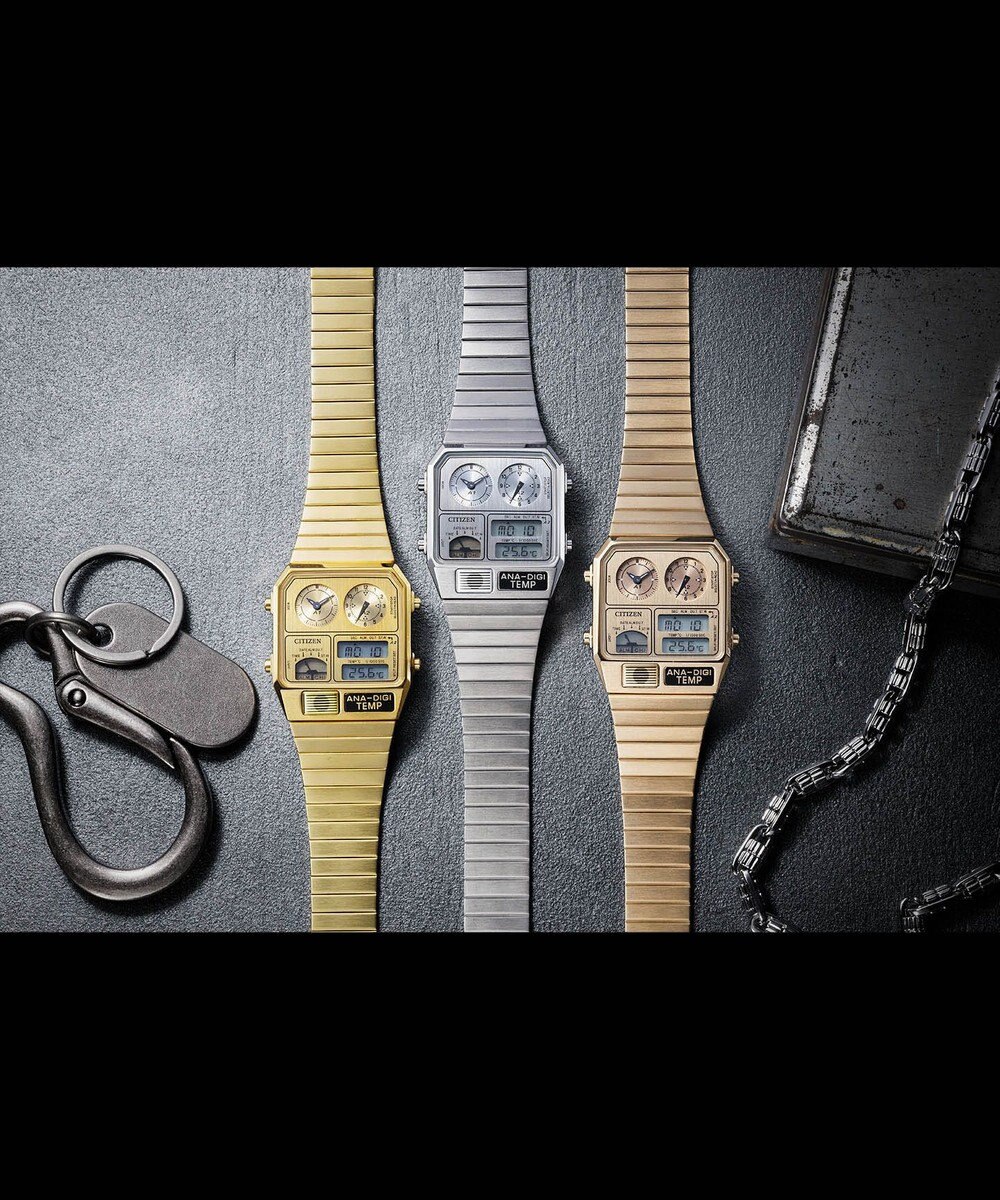 CITIZEN 【レトロなアナデジ限定モデル】Metallic ANA-DIGI TEMP（メタリック アナデジテンプ）JG2101-51H 