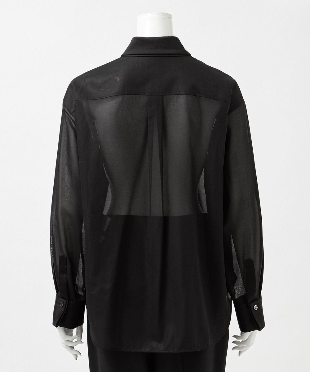 23区 L 【エステータ】コットンオーガンジー ドレスシャツ 