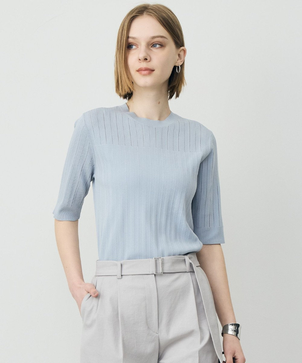 ICB L レースパターン ニット 