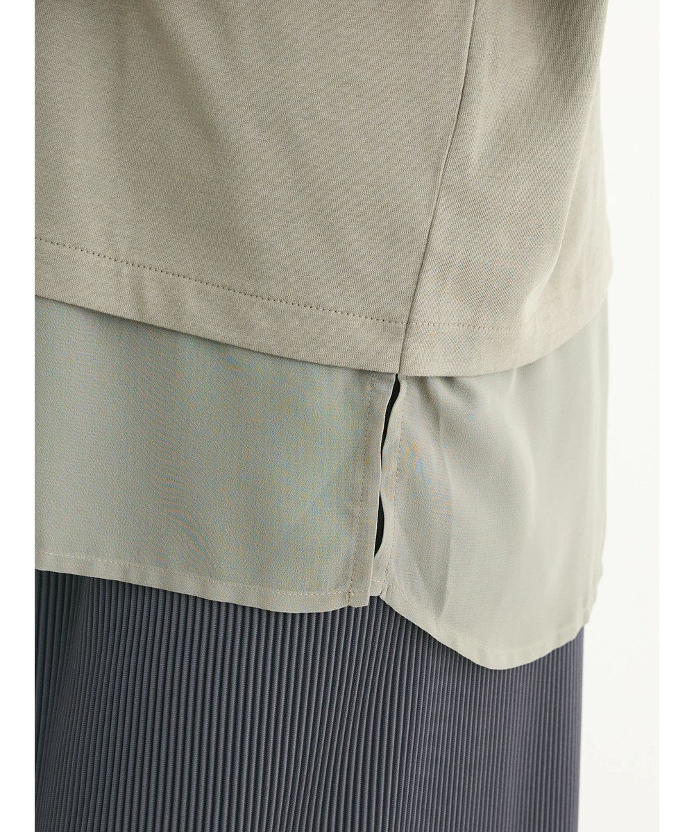 Green Parks ５分袖裾シアードッキングチュニック 