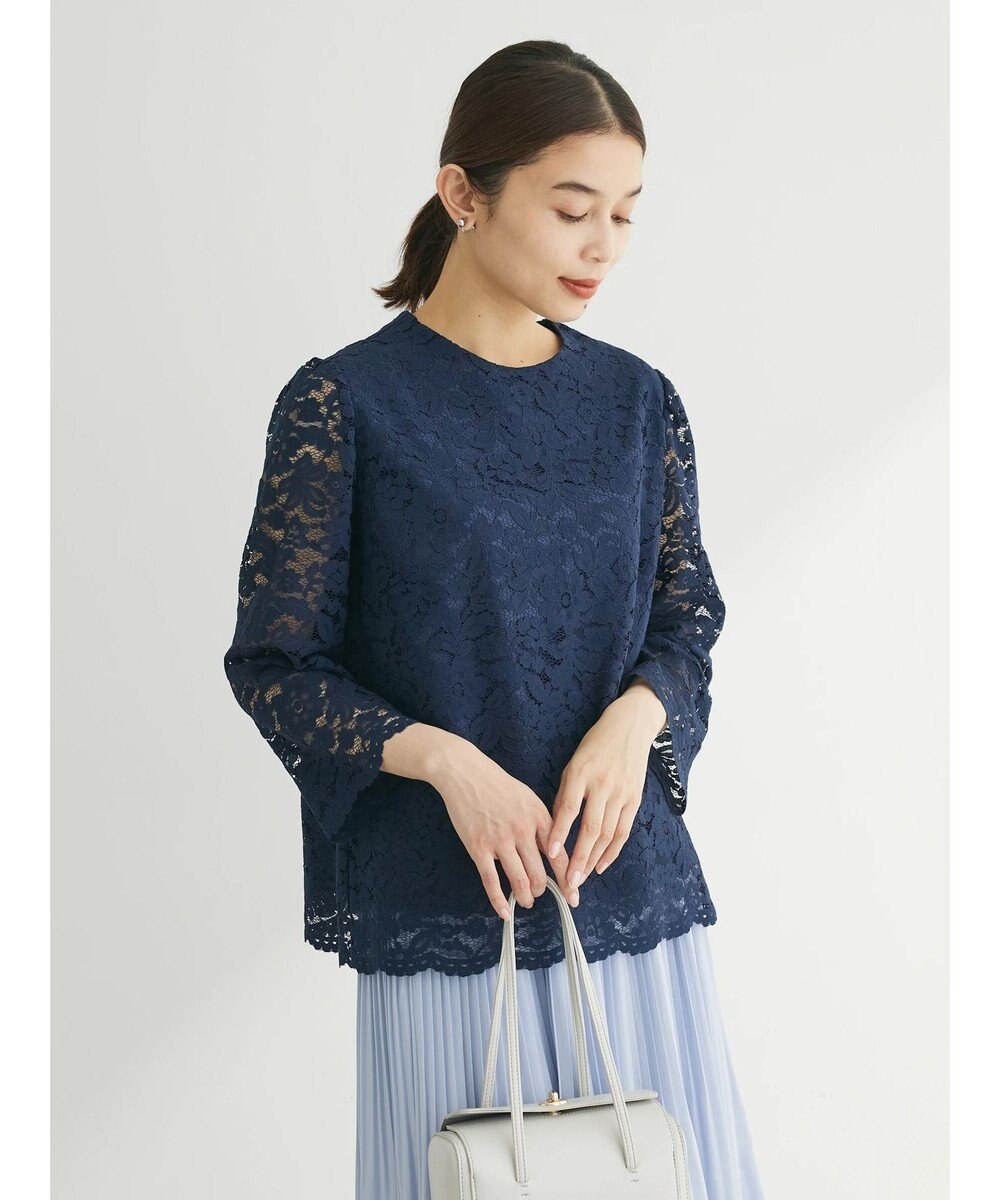 Green Parks ｅｆ－ｄｅ　レースクルーネックブラウス 