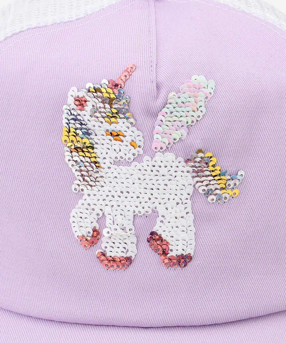 ANY KIDS スパンコール メッシュ キャップ 