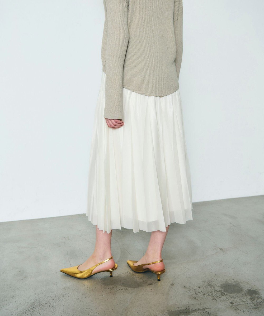 GRACE CONTINENTAL トリコットプリーツスカート 
