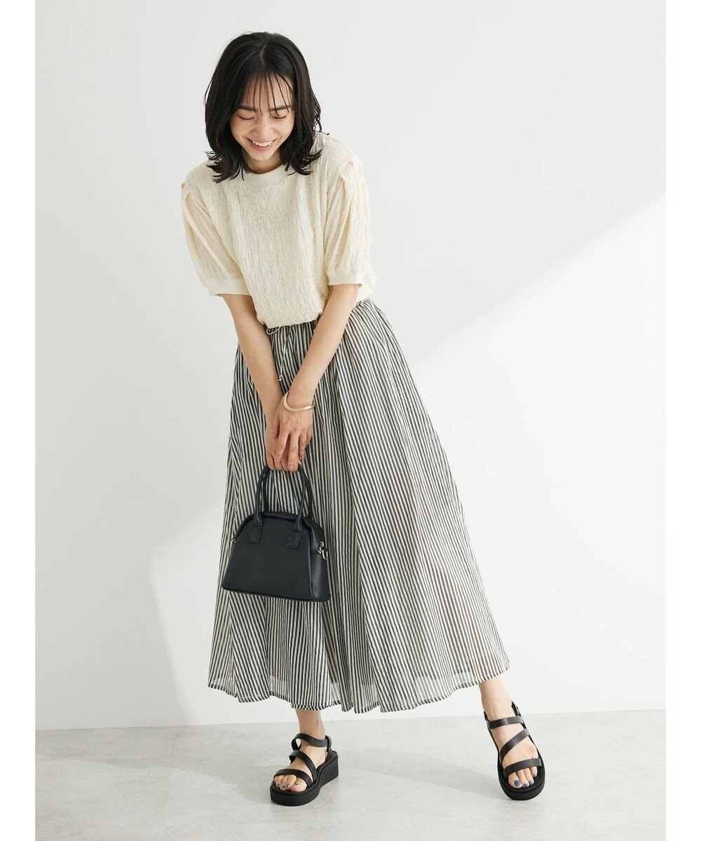 Green Parks インド綿　ふんわりボイルロングスカート 