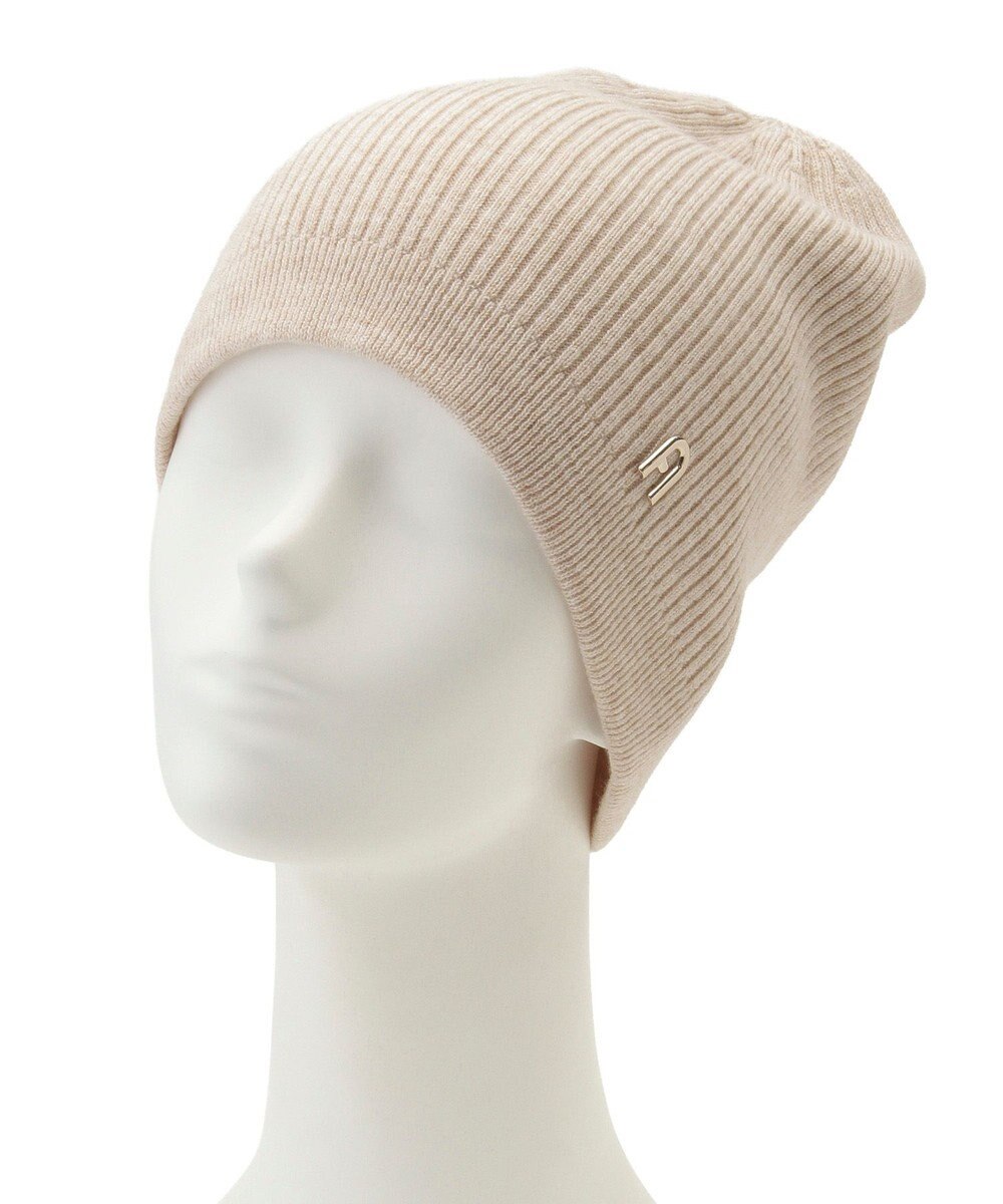 MOONBAT 【WEB限定】FURLA(フルラ)アーチロゴ付き ニット帽 帽子 UVカット 手洗いOK 