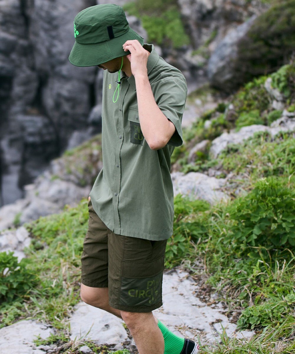 PW CIRCULUS 【UV遮蔽率97.8% / 軽量のDotAir / 高通気 / 軽撥水】【MEN】メッシュポケットシャツ ゴルフ 