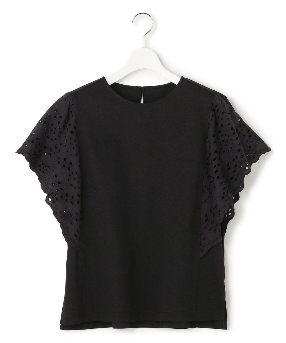23区 【先行予約】カットワークエンブロイダリー デザインスリーブ トップス 