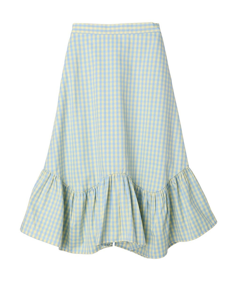 earth music&ecology イレヘムチェックスカート 