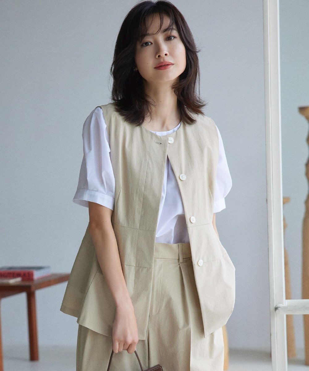 組曲 スーパーライトストレッチ ジレ 