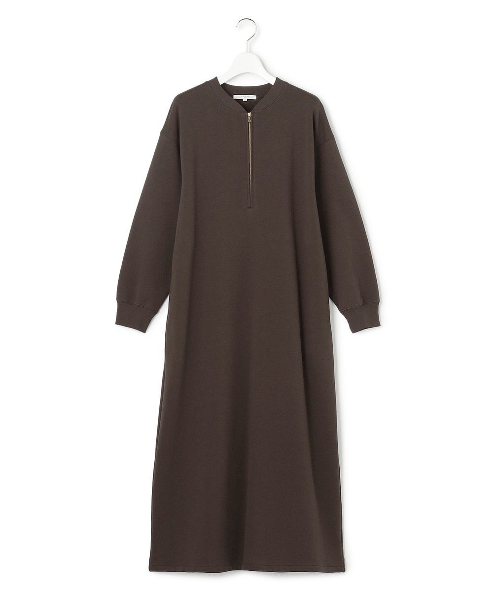 23区 L 【SLOW/一部店舗限定】ハイゲージテリー ハーフジップ ワンピース 