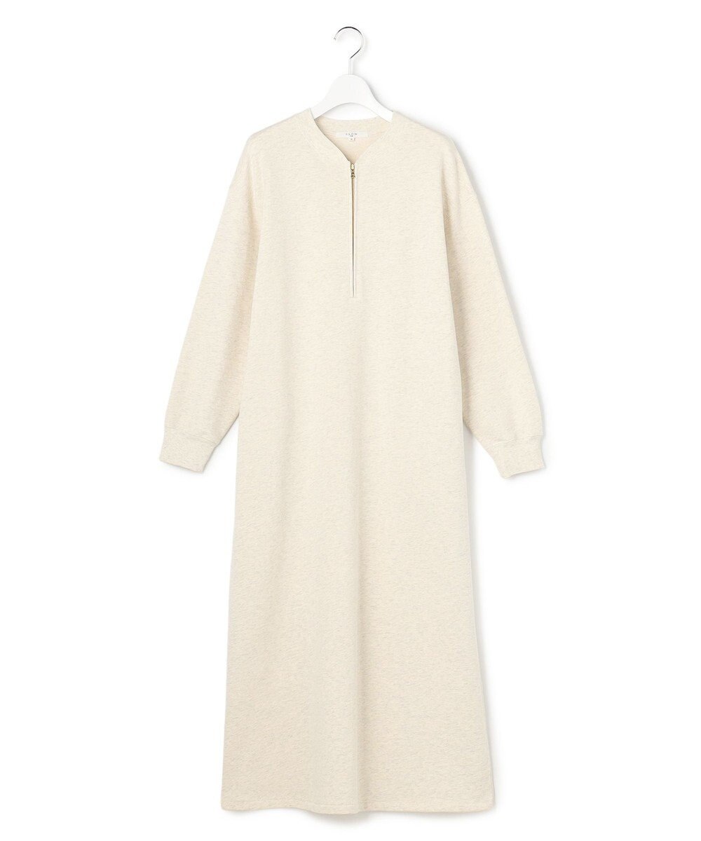 23区 L 【SLOW/一部店舗限定】ハイゲージテリー ハーフジップ ワンピース 