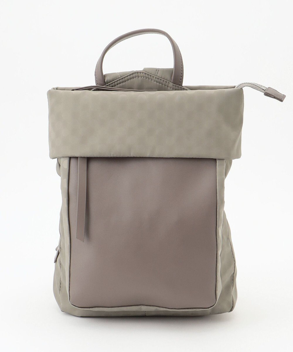 Y'SACCS はっ水ドットジャカード リサイクルレザーコンビ リュック 