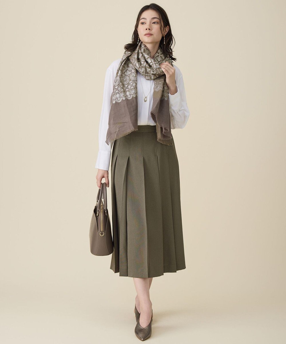 自由区 S 【セットアップ対応】リネンライクシンセティックタック スカート 