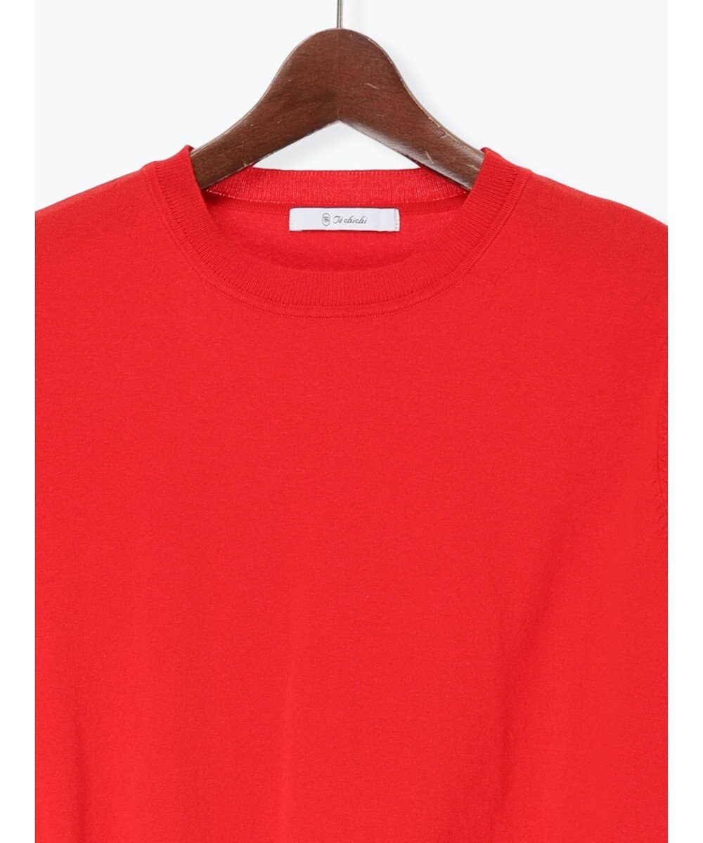 Te chichi 14G天竺ハーフスリーブニットプルオーバー 