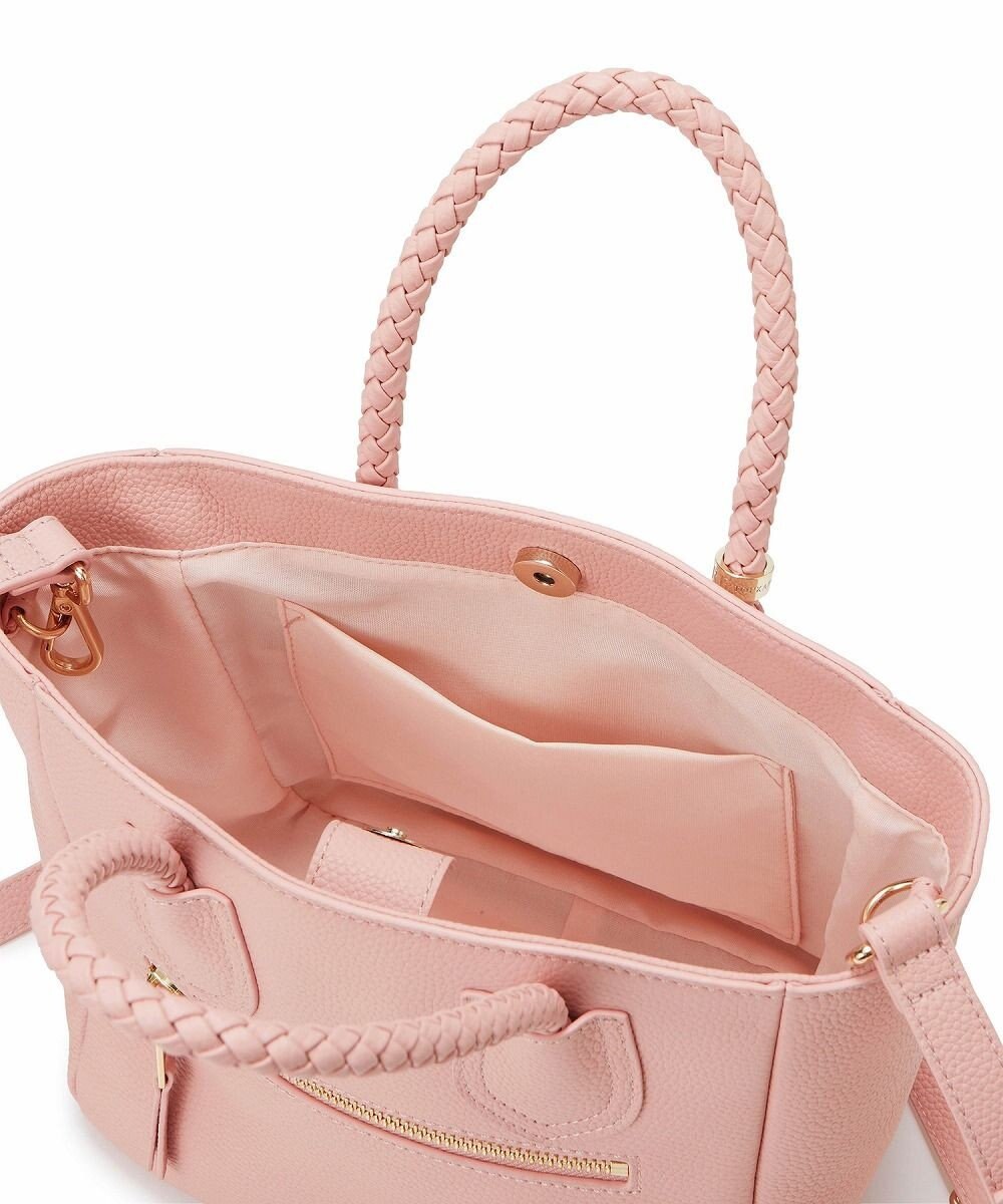 TOPKAPI 【ドラマ着用】【TREASURE TOPKAPI】シュリンクレザー メッシュハンドル ショルダー付き ミニ トート バッグ 