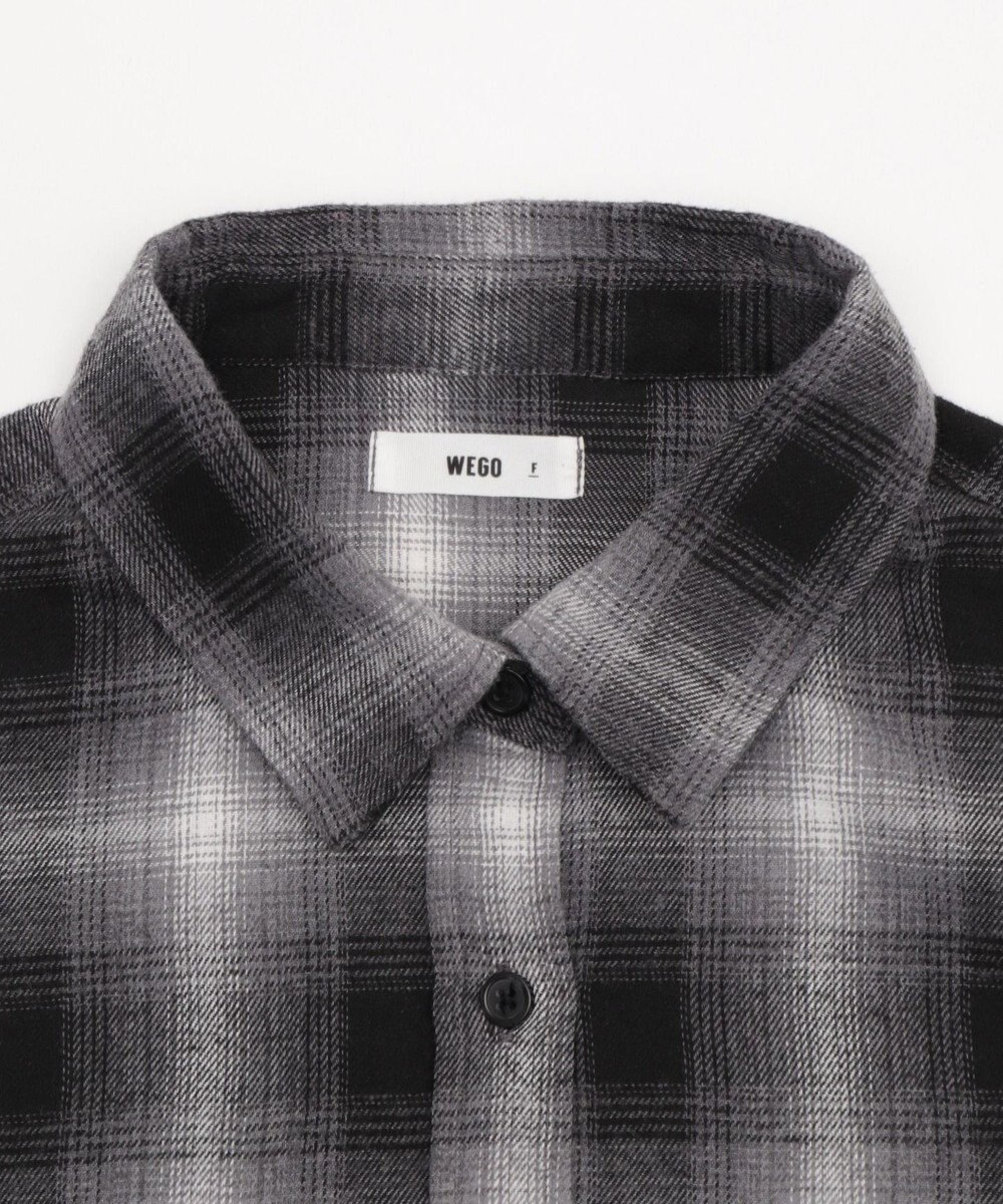 WEGO チェックショートネルシャツ 