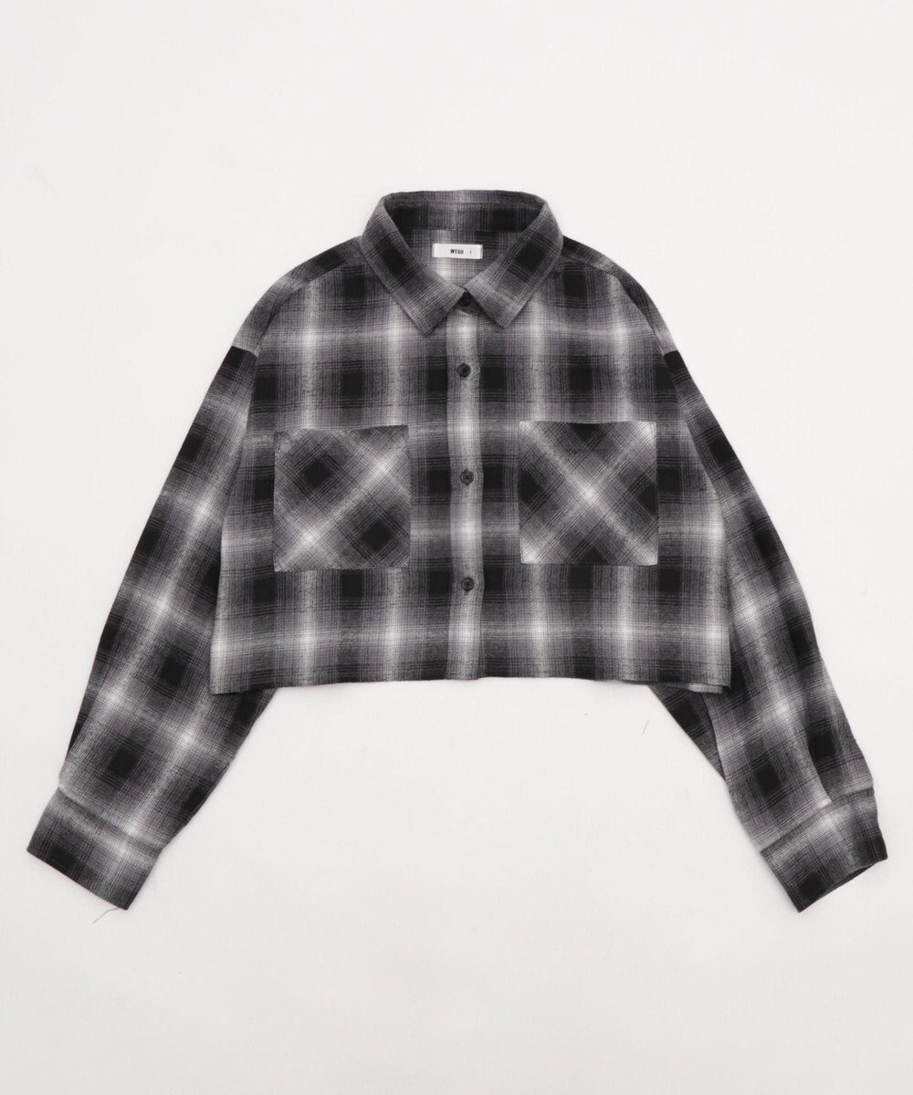 WEGO チェックショートネルシャツ 