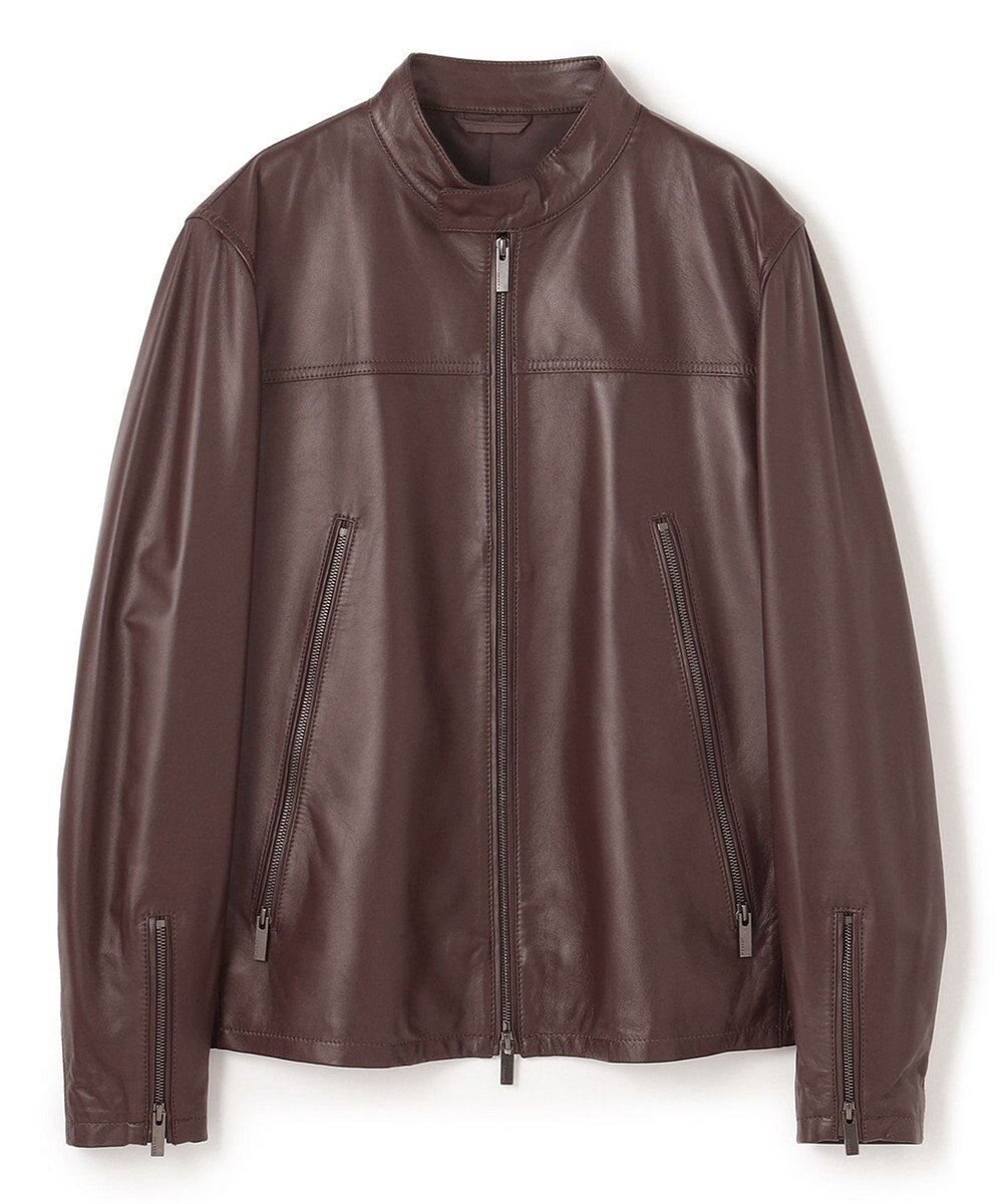 JOSEPH HOMME ライトラムナッパレザー　シングルライダース 