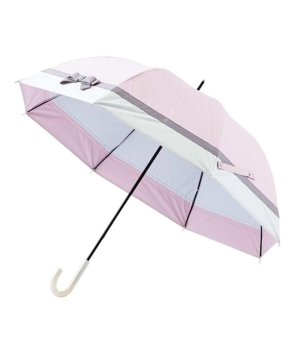 estaa 晴雨兼用 長傘 グログランテープリボン 日傘 遮光 遮熱 UV