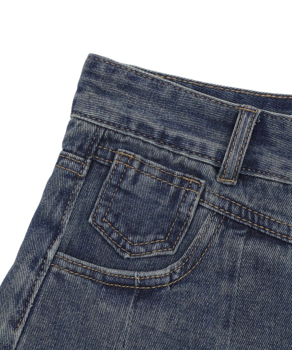 WEGO タックプリーツデニムミニスカパン 