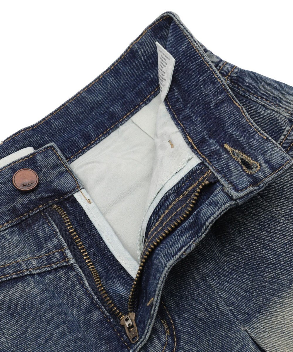 WEGO タックプリーツデニムミニスカパン 