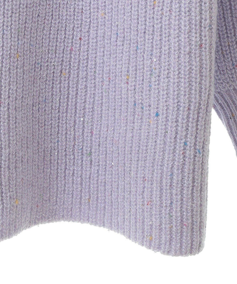 earth music&ecology カラーネップスパンコールニットチュニック 