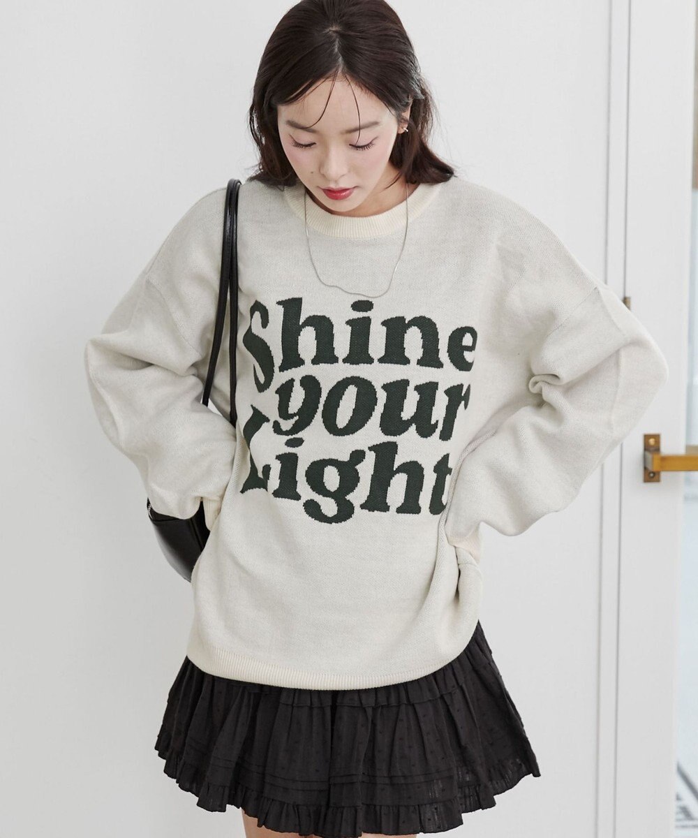 WEGO グラフィックニットBIGプルオーバー 