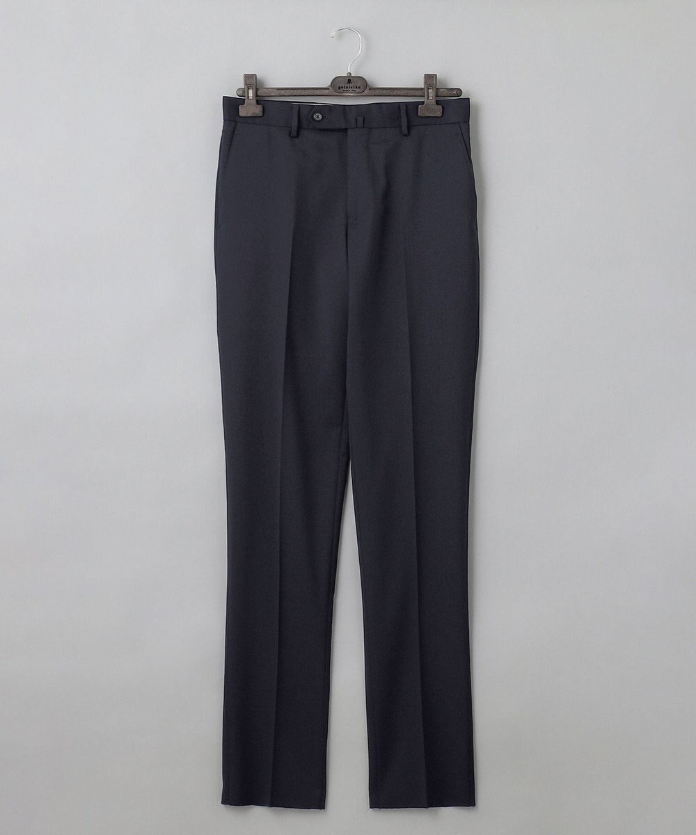 GOTAIRIKU オールシーズン対応【御幸毛織】WOOL×SOLOTEX ストレッチスーツ（ネイビー無地） 