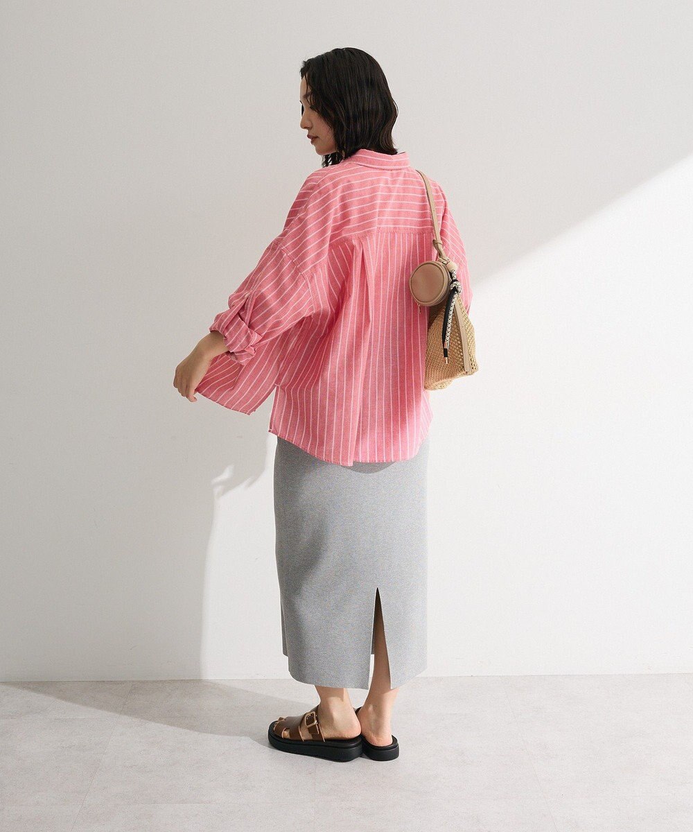 Green Parks 綿麻混シャツ 