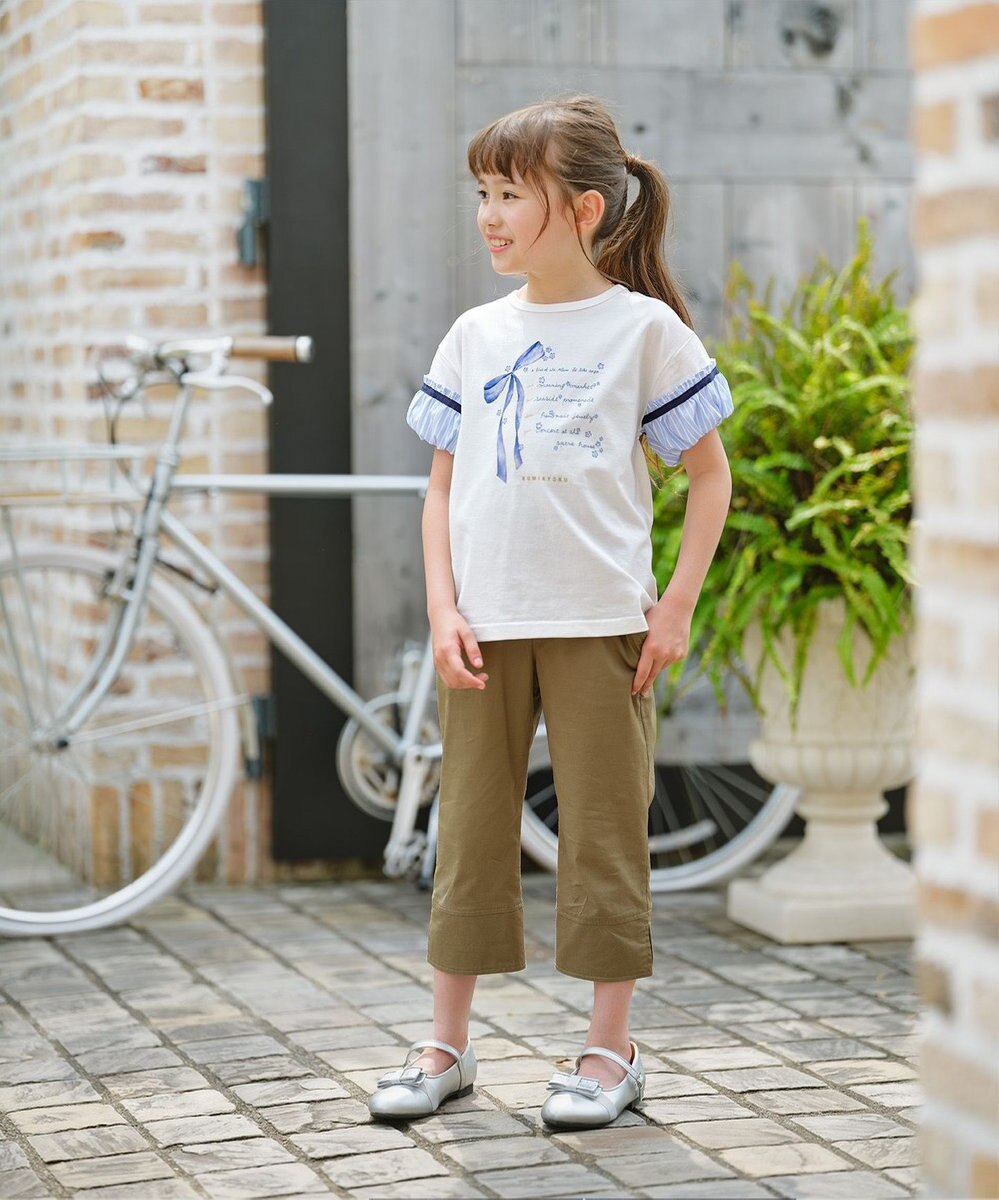 組曲 KIDS 【150-160㎝】リボンリスト Tシャツ 