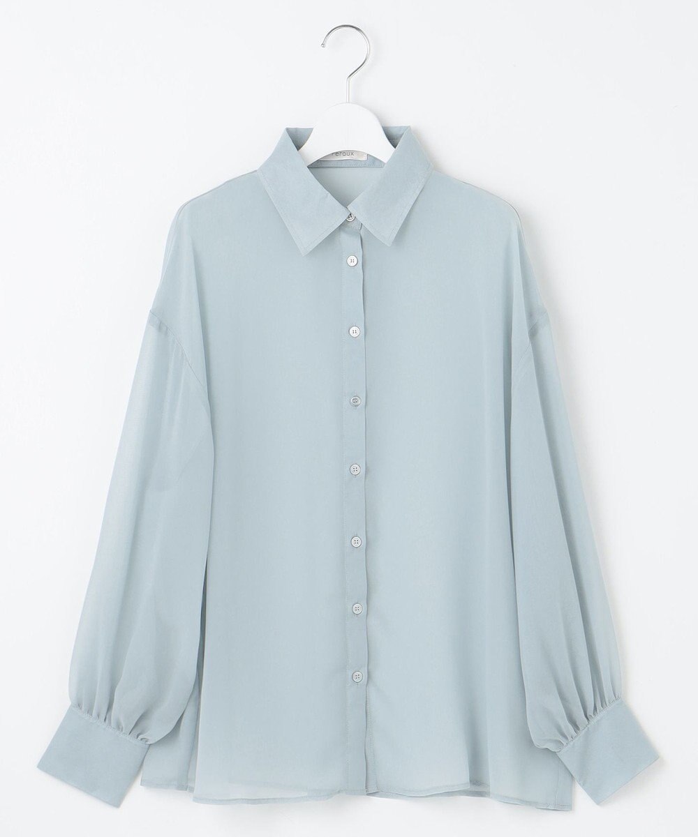 Feroux 【洗える】ベーシックシアー シャツ 