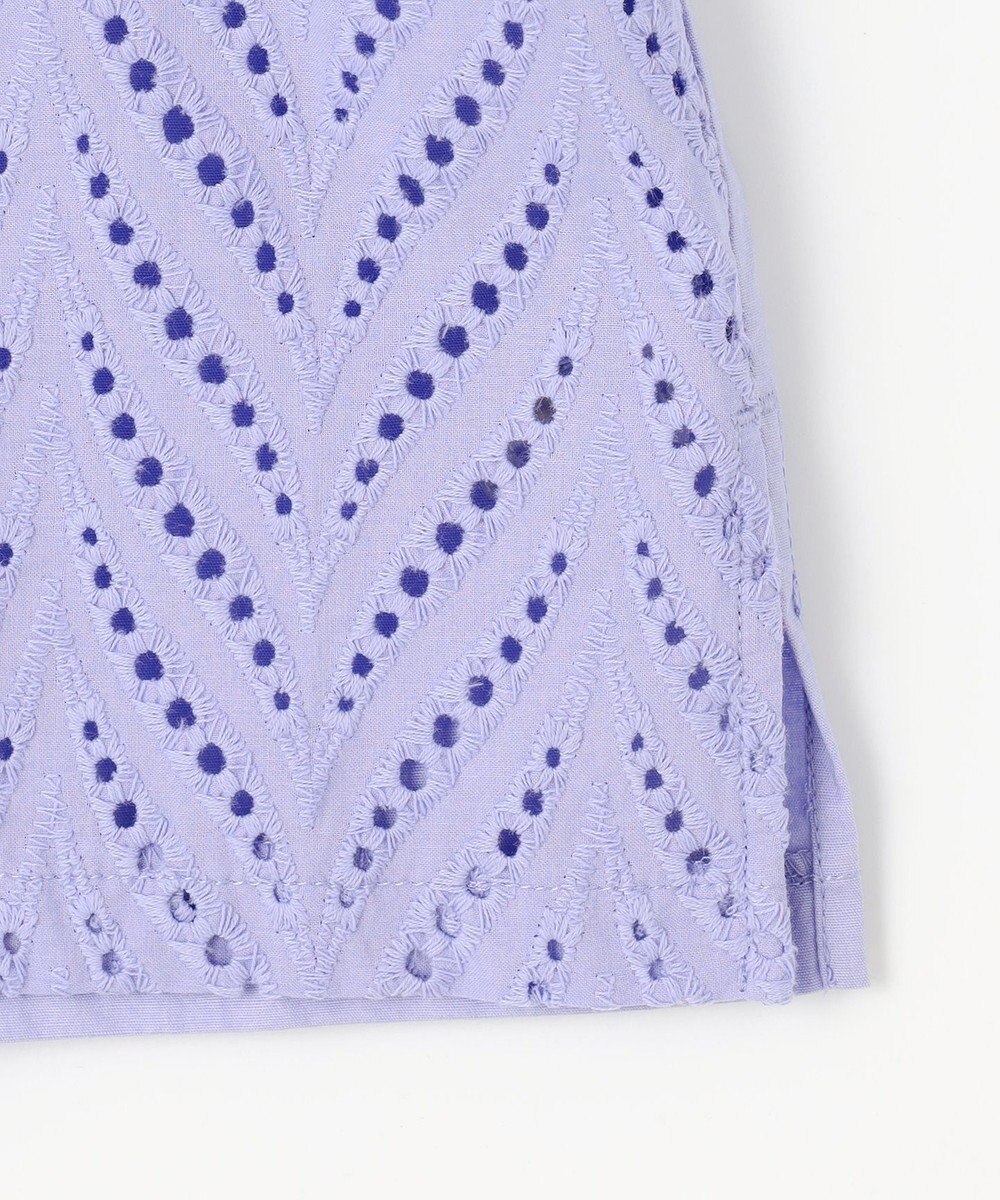 ANY 【洗濯機可】エンブロイダリーブラウス 