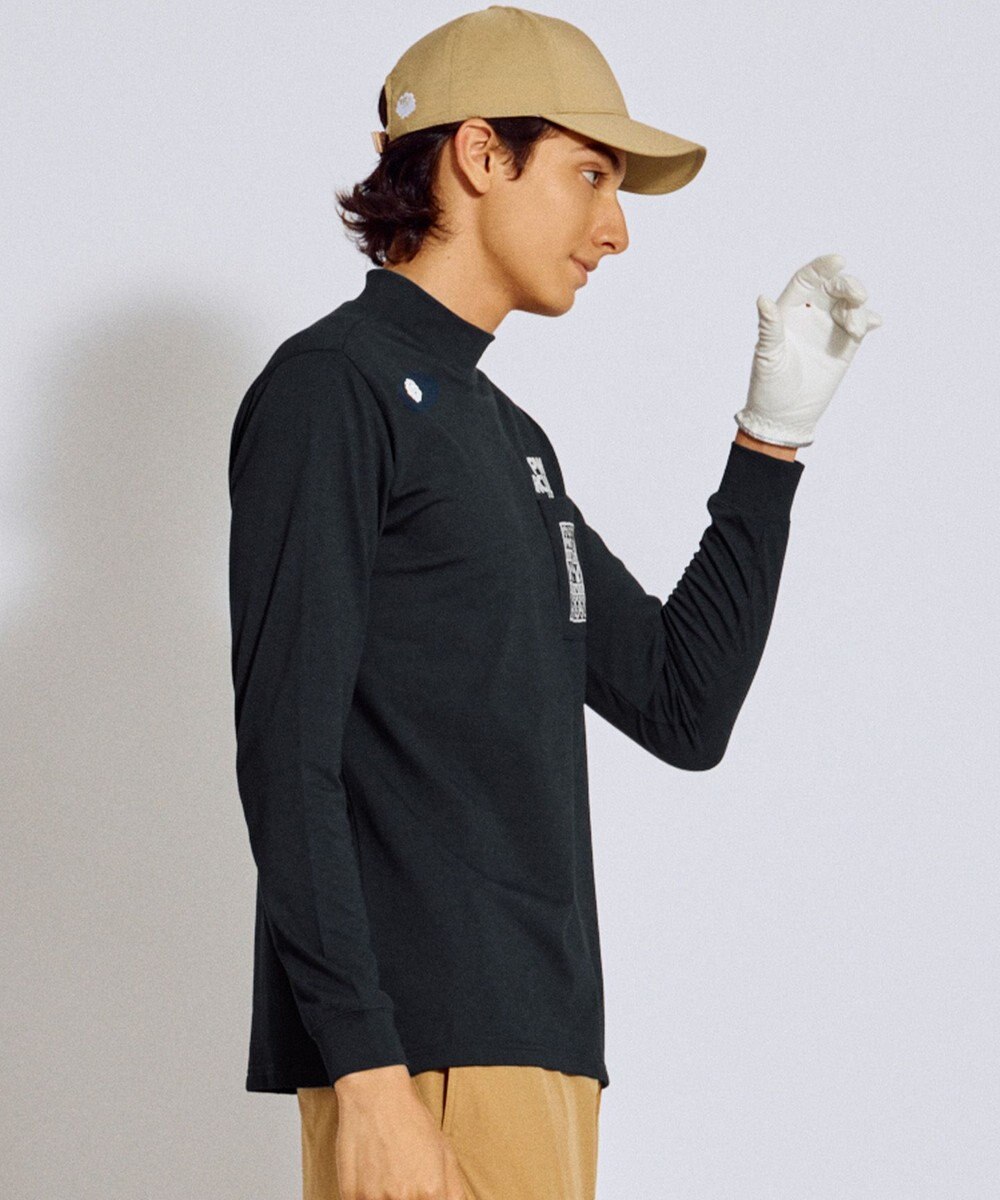 PW CIRCULUS 【吸水速乾 / UV遮蔽率99.5% UVカット / ストレッチ】【MEN】DELFT ロングスリーブモックT ゴルフ 