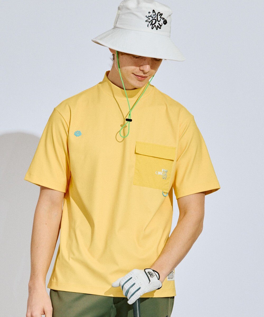 PW CIRCULUS 【UV遮蔽率99.5%  UVカット/速乾/ストレッチ】【GOLF OUT掲載】【MEN】ポケットモックT  ゴルフ 