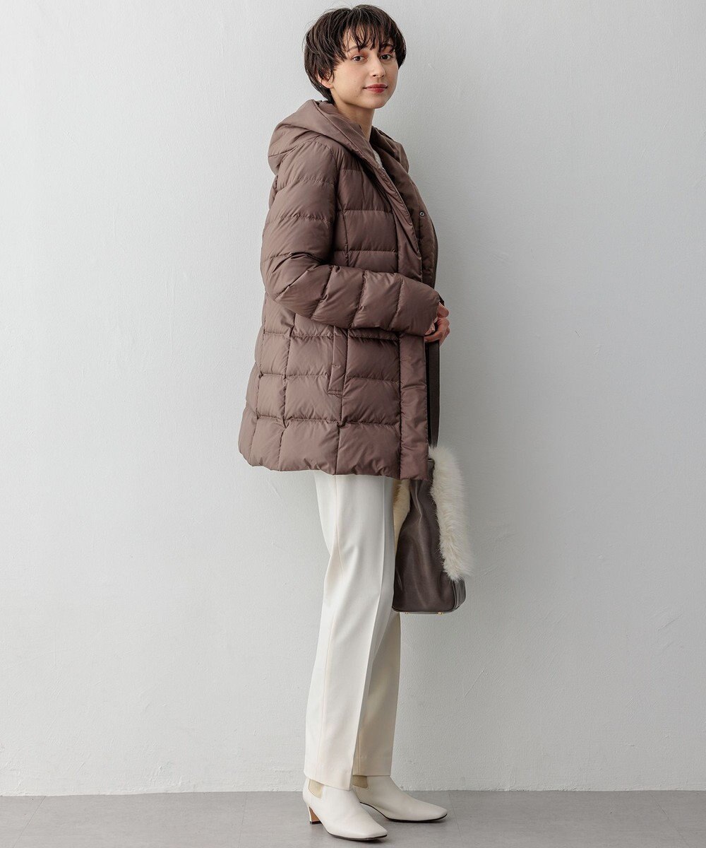 23区 【VERY掲載/新色追加】シレータフタ ミドル丈 ダウンコート 