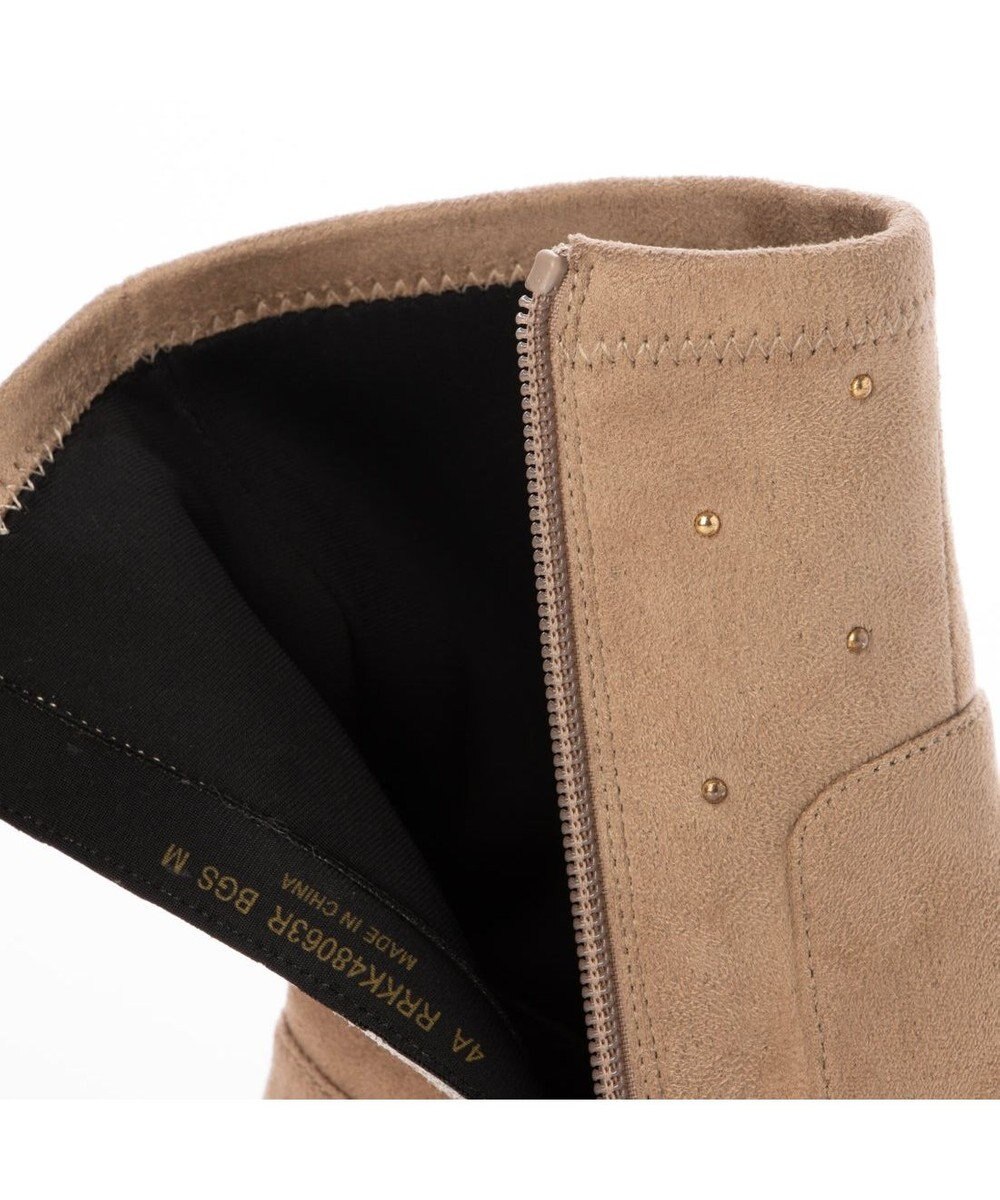 Riz raffinee <Riz raffinee>スタッズ付インヒールブーツ 