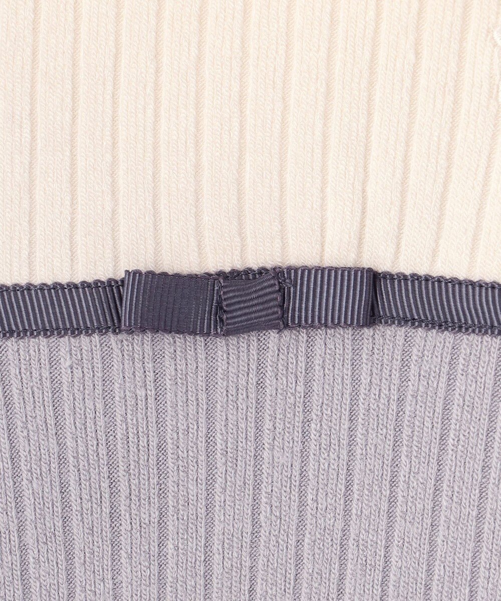 組曲 KIDS 【90-100㎝】バイカラーニットソー ワンピース 