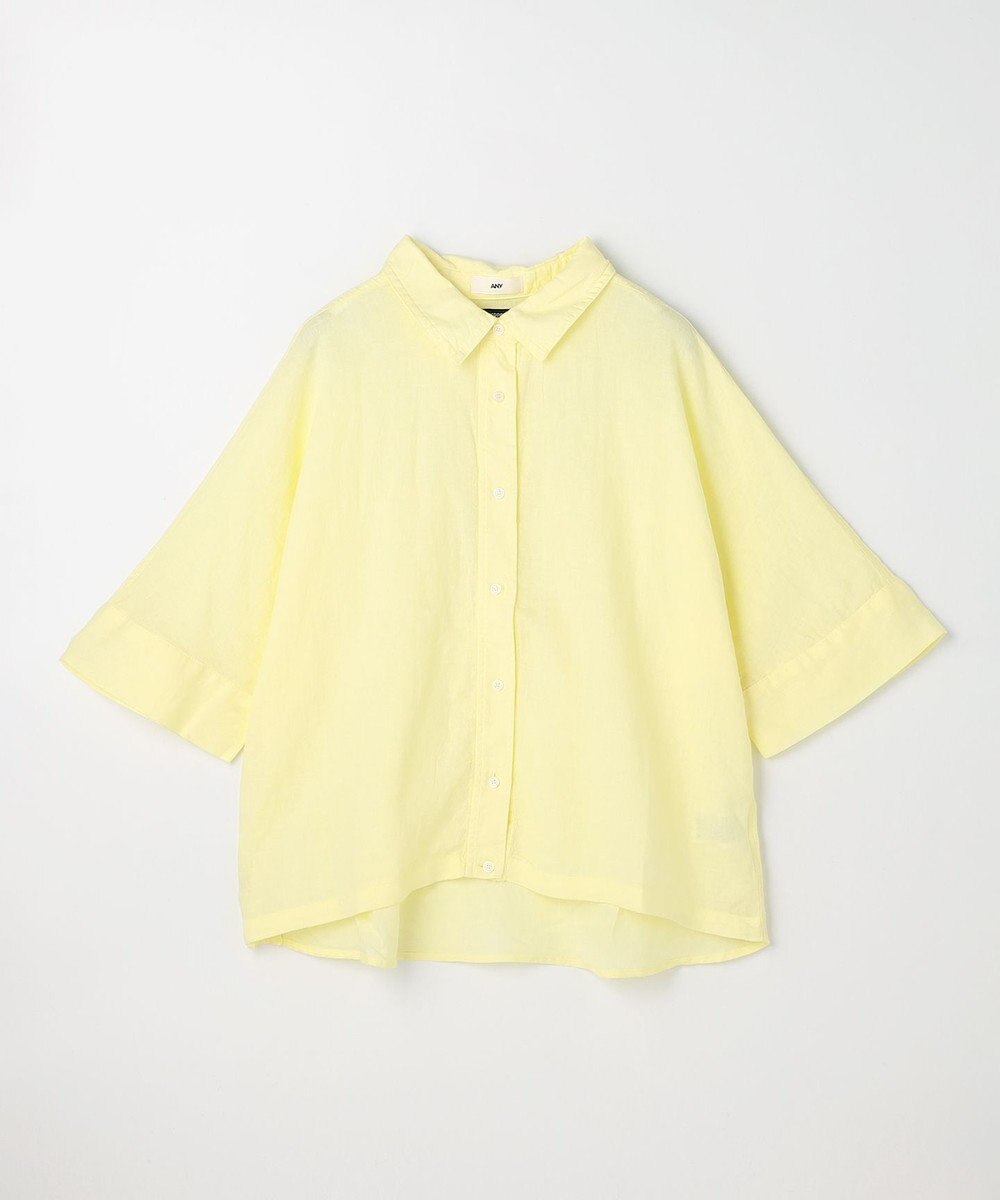 ANY ヨーロピアンリネンハーフスリーブシャツ 