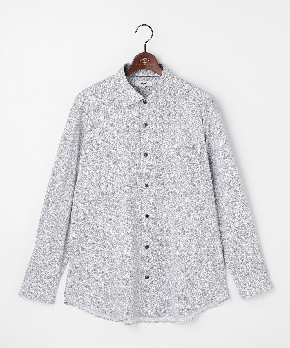 JOSEPH ABBOUD 【キングサイズ・綿100％・ジャージー素材・ストレッチ】コンパクトジャージープリントシャツ 