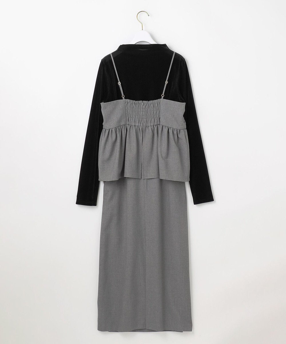 ANY SIS S 【BAILA12月号掲載・貴島明日香さんコラボ】ドッキングビスチェワンピース×インナーセット 