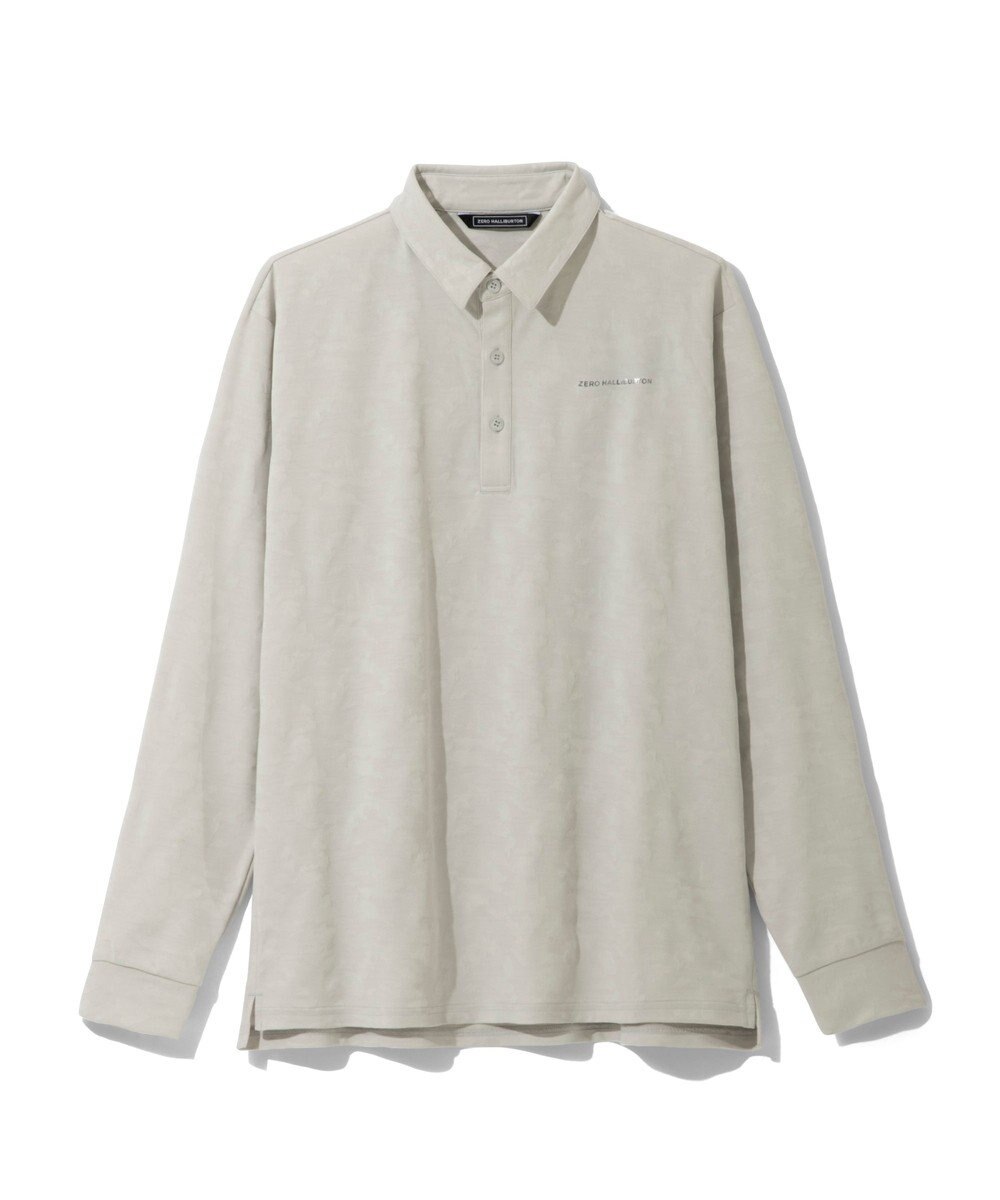 ZERO HALLIBURTON カモフラージュ柄 ジャガードポロロングシャツ ZHG-A4A 2b 82853 ゴルフウェア 