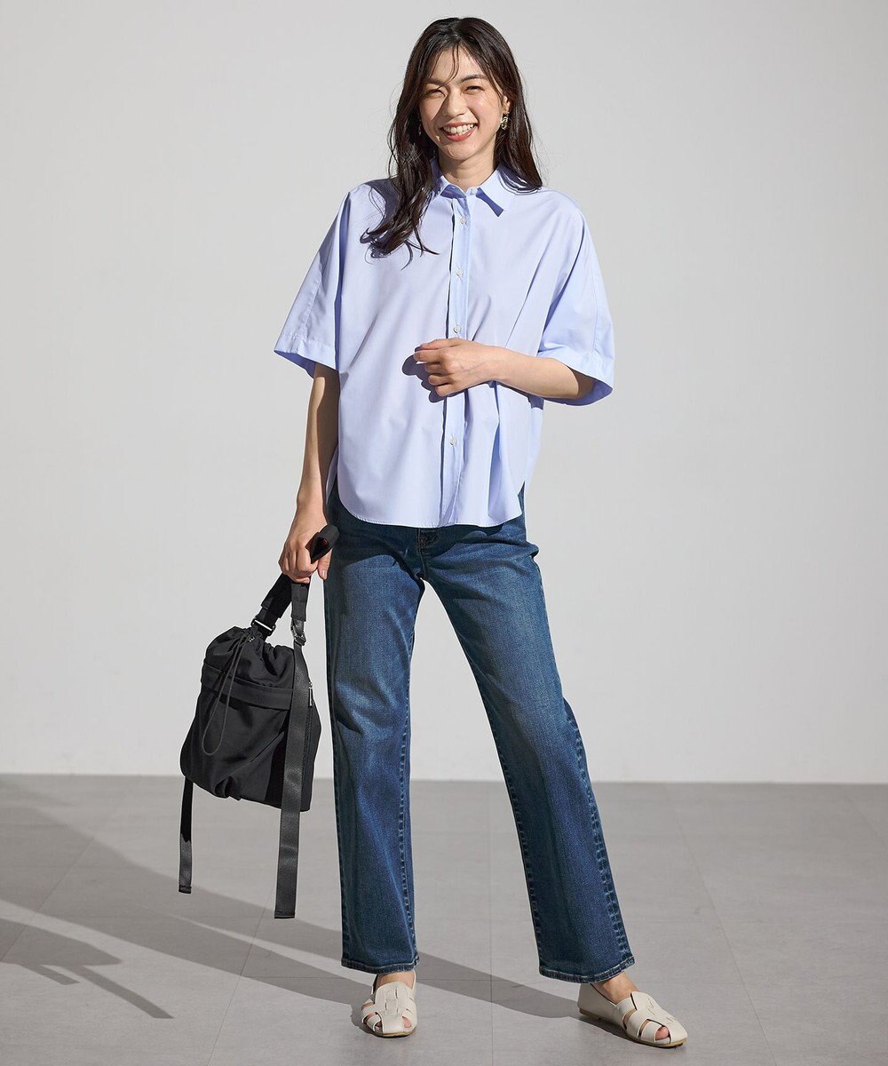 ANY 【接触冷感/UVカット/抗菌防臭/速乾】エニィファンクション半袖シャツブラウス 