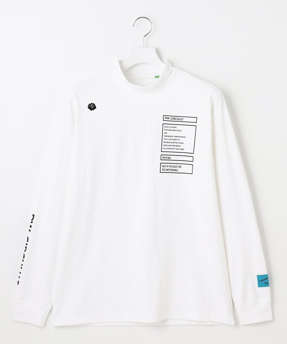 PW CIRCULUS 【吸水速乾 / UV遮蔽率99.5% UVカット / ストレッチ】【MEN】ロングスリーブモックT ゴルフ 