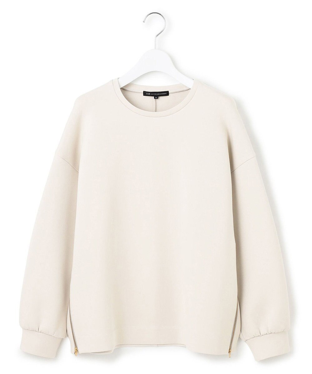 23区 S 【VERY掲載/洗える】コットンエアーダンボール サイドジップ カットソー 