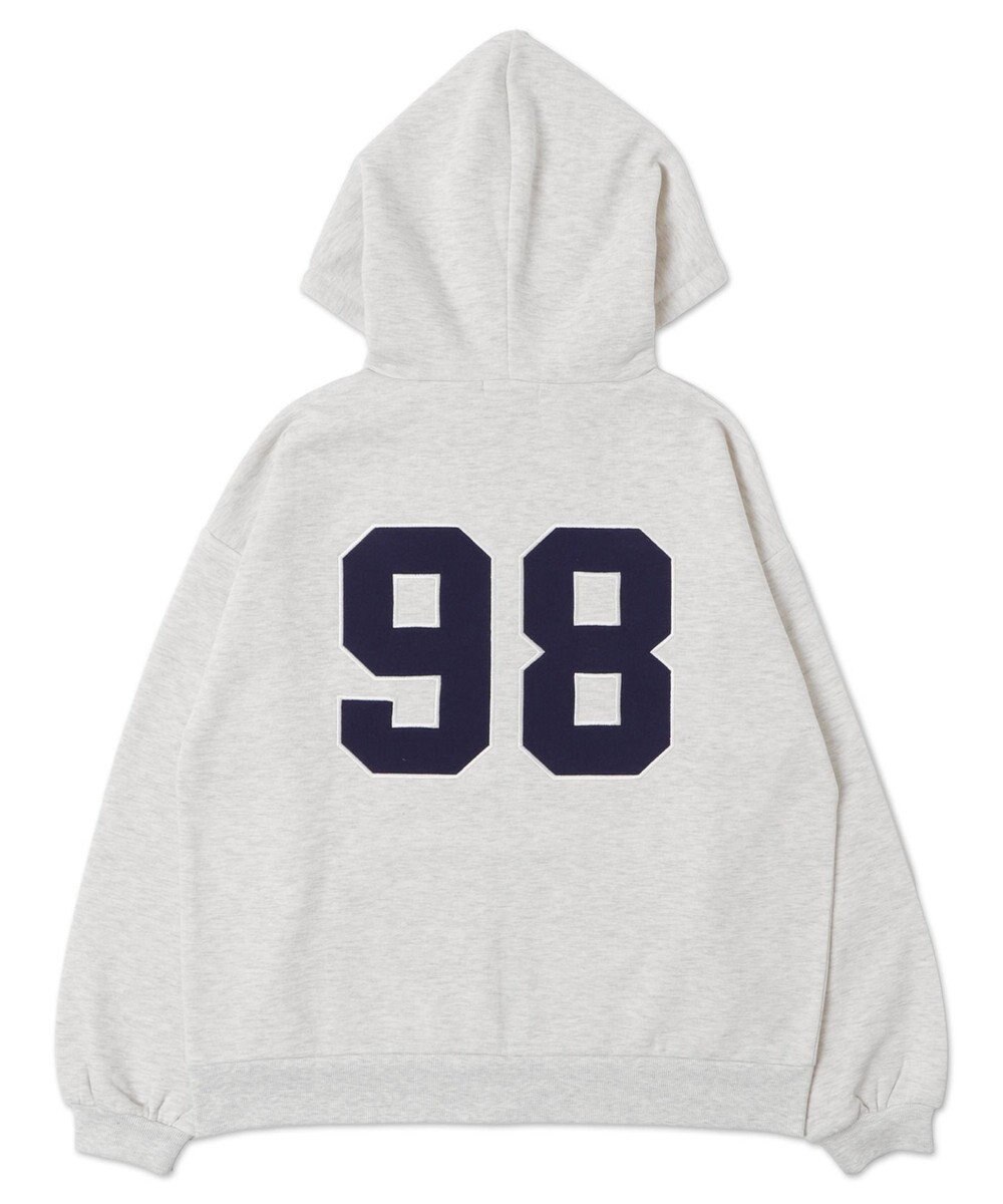 WEGO 裏起毛スタジアムロゴジップパーカー 