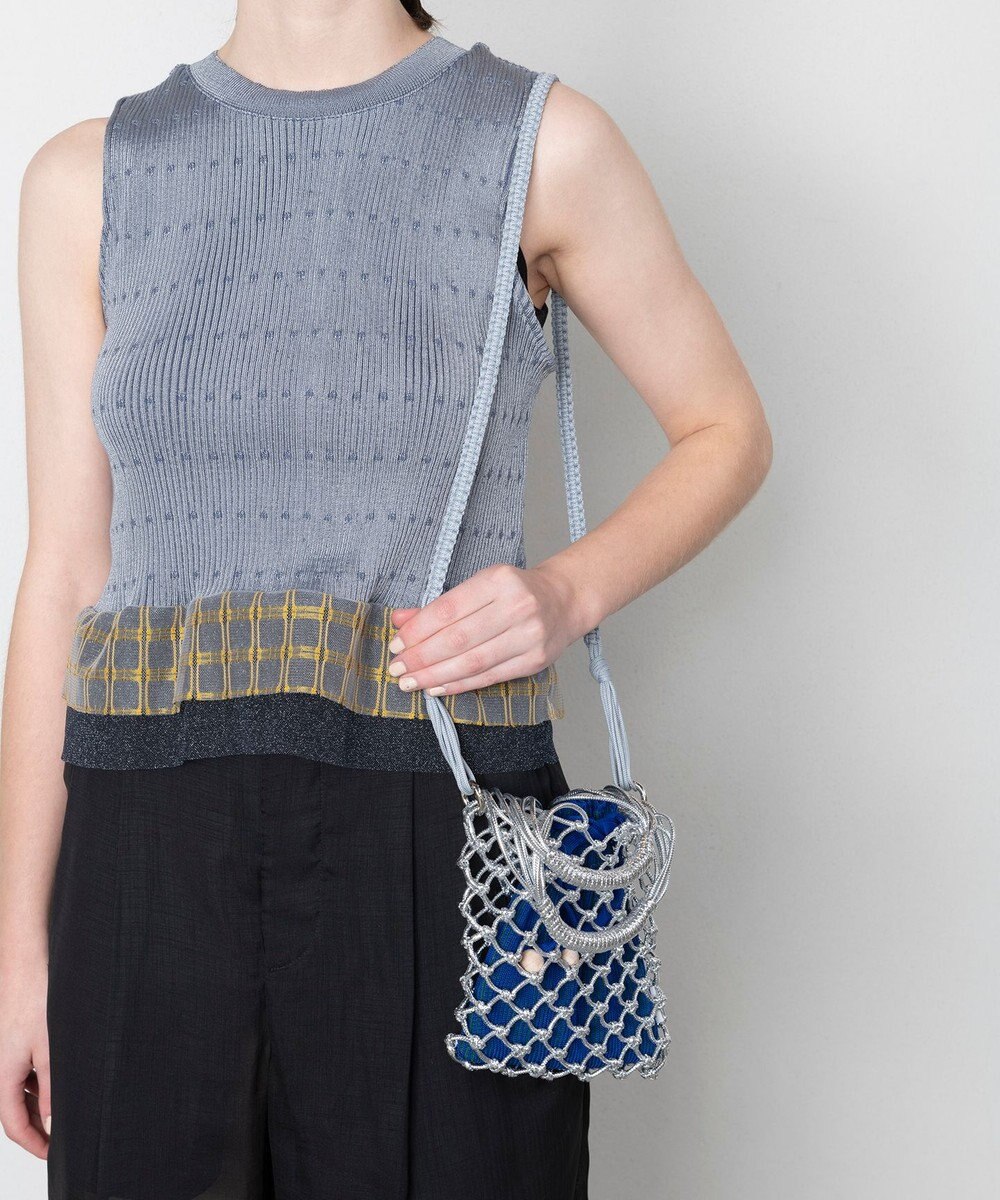 TRICOTE マクラメミニショルダーバッグ【巾着ポーチ付き】 