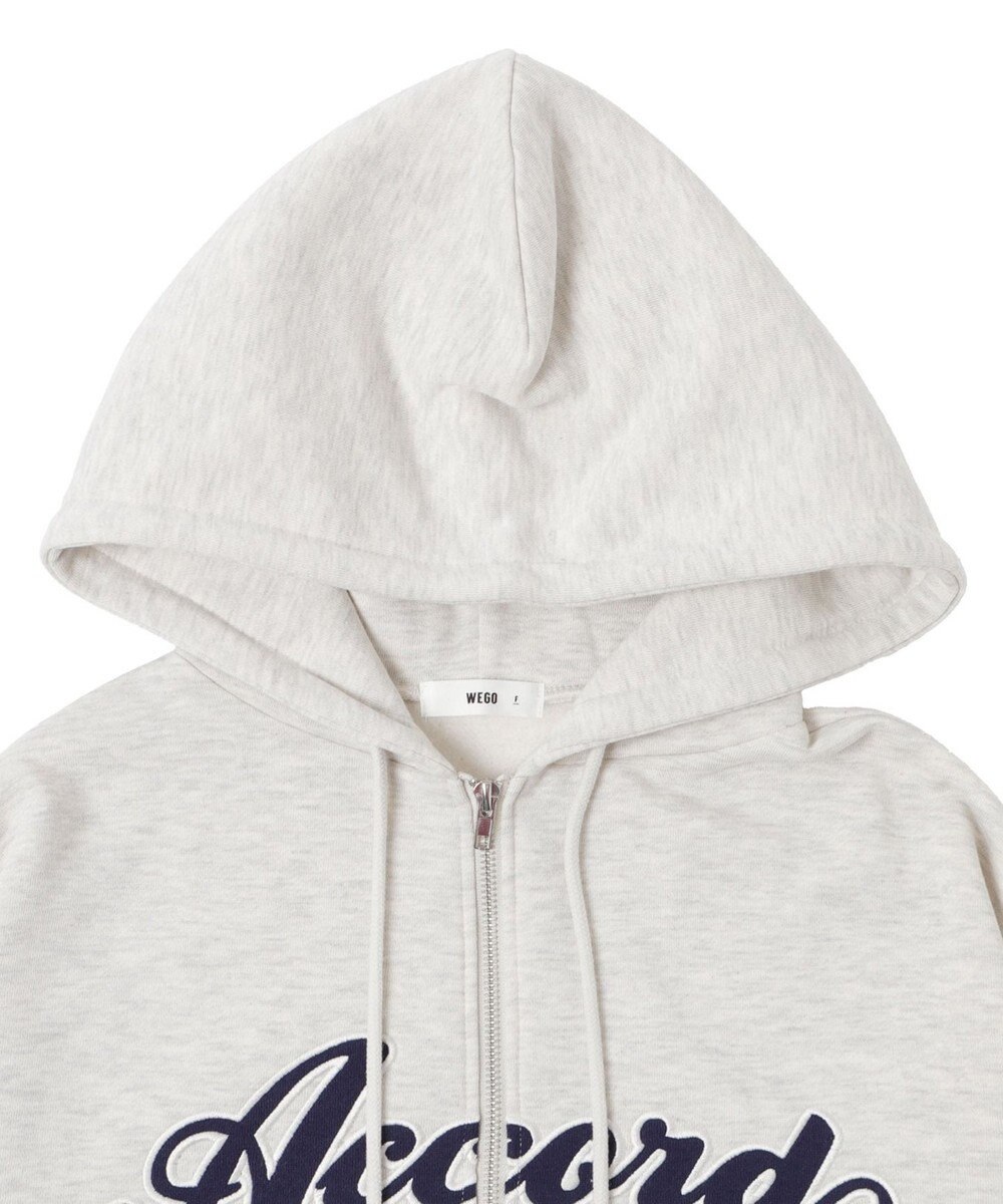 WEGO 裏起毛スタジアムロゴジップパーカー 