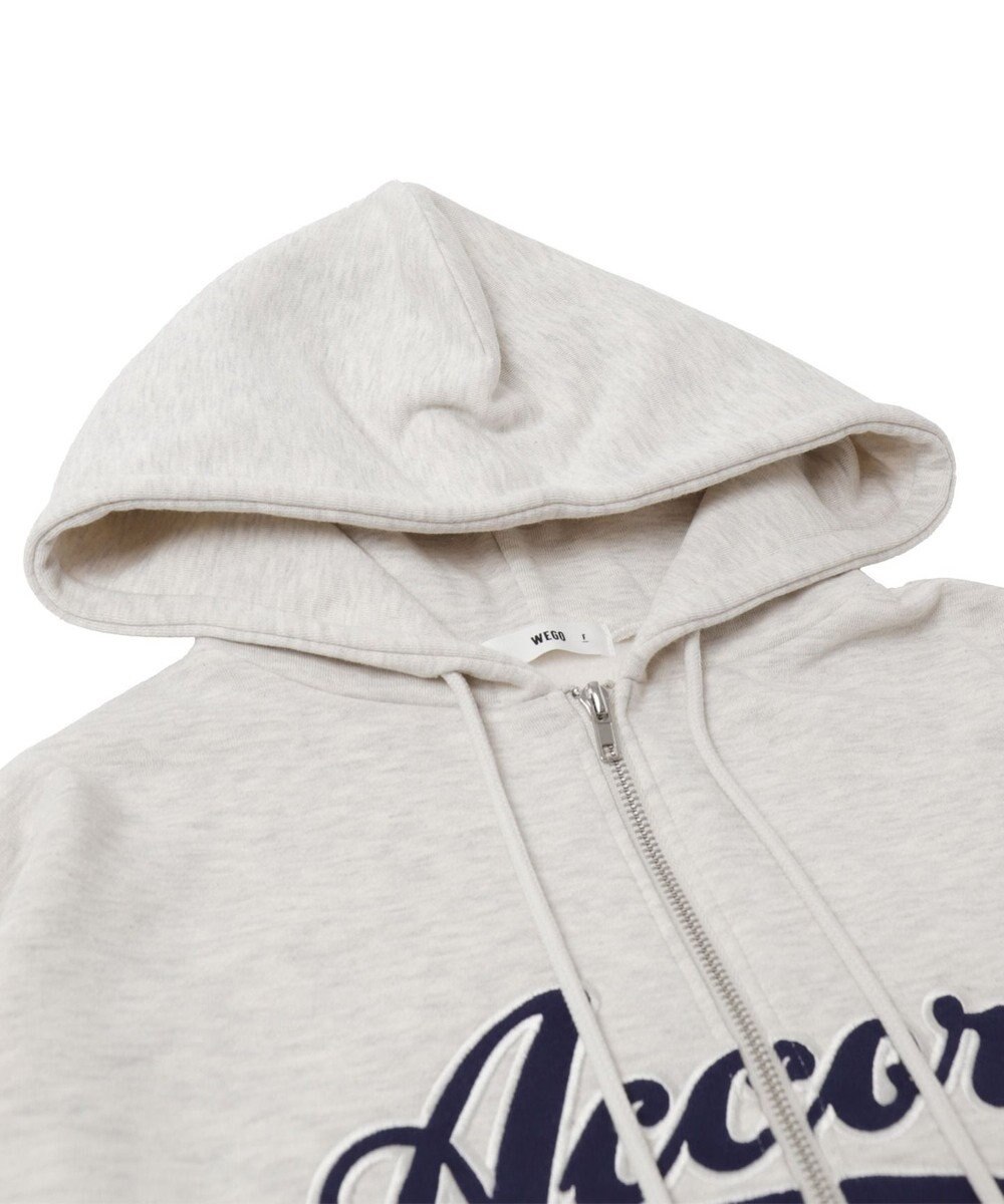 WEGO 裏起毛スタジアムロゴジップパーカー 